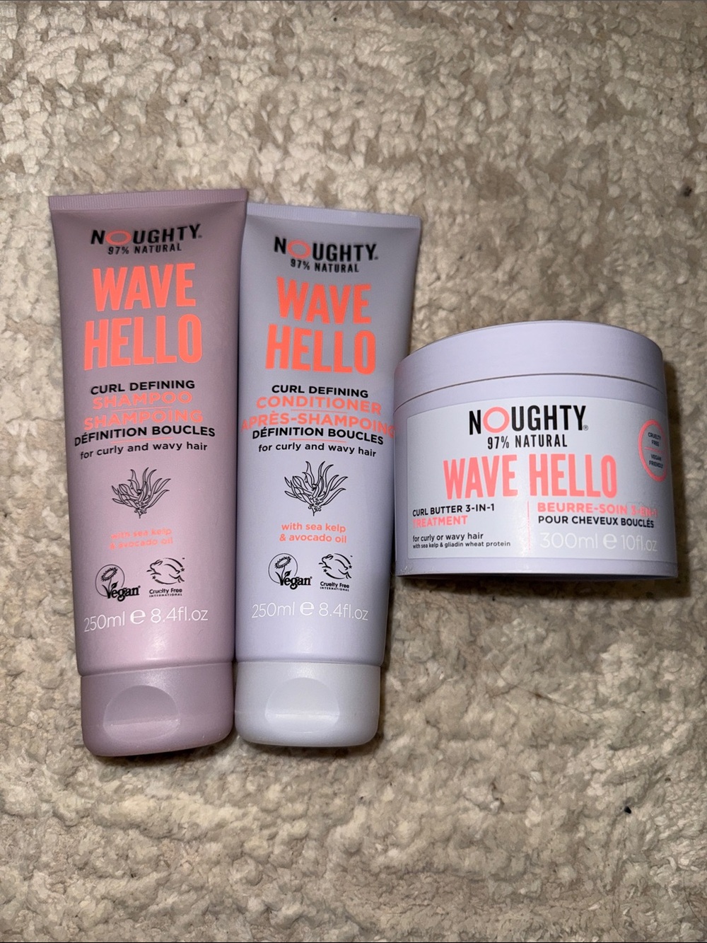 Wave Hello Curl-Defining Shampoo, Conditioner & Curl Butter - Pink